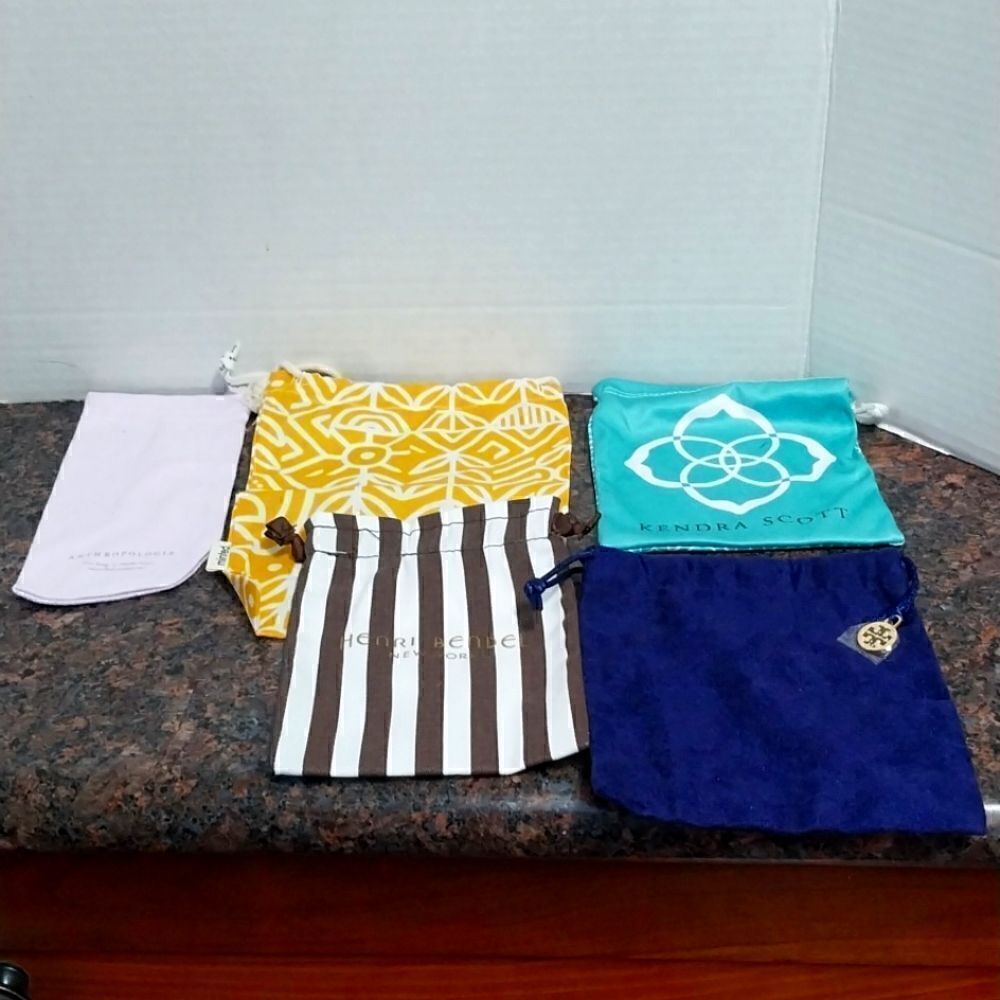 5 Assorted Storage Bags by Famous Designers